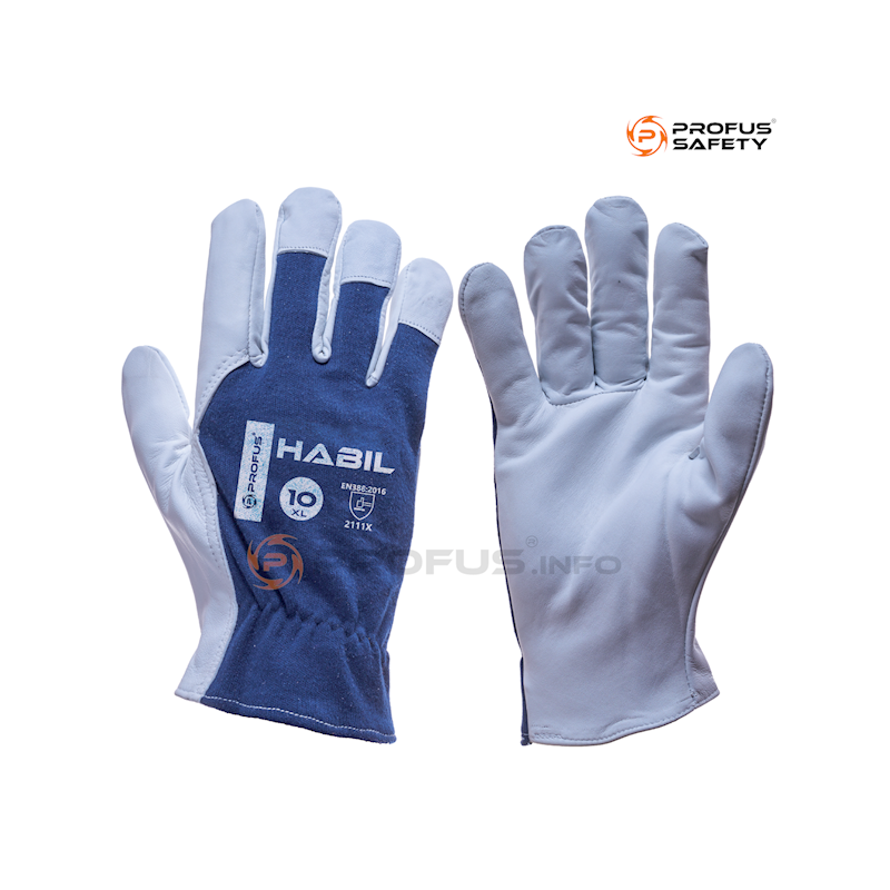 Rękawice ochronne skórzane HABIL